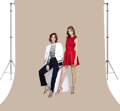 Beige Photo Backdrop for Photoshoot Beige Background for Photography Photo Backdrop Curtain for Party 5 x 7 FT - color: Beige, size: 5x7 FT