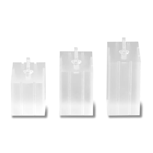 3 Piece Acrylic Ring Display Stand Ring Holder Jewelry Display Holders Showcase (Matte) - color: Matte White