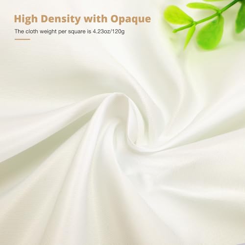 Aimosen 10x10 FT Ivory Backdrop Background for Photography Large Photo Backdrop Curtain Drapes, High Density Ivory Screen Backdrops for Portrait Photoshoot Booth Video Studio - color: Ivory