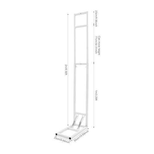 L-Shape Background Backdrop Stand Kit 19.7in x 6.6 ft High (Adjustable),Lightweight Easy to Carry and Storage Wedding Arch Backdrop Stand,Background Decoration