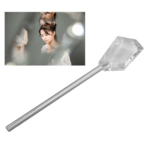 Handheld Rainbow Camera Filters, 70mm Crystal Prism Filter, Rainbow Colored Light Photography Foreground Bokeh Props, Handheld Effects with Premium Crystal Material.