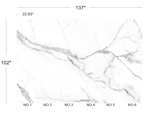Cliouar-White Statue Marble Texture Background Mural Wallpaper Peel and Stick 137" x 102" - color: No.11, size: 137" x 102"