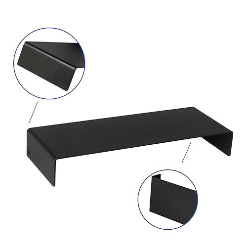 Black Matte Metal Display Stand,8 Pcs 2 Set Display Risers, Metal Rectangular Display Shelf Holders for Showcase, Dessert, Perfume, Vendor Events, Cupcake Stands, Toys Display Shelves ( 8Pcs-Black, 7”L~8”L~9”L ) - color: 8Pcs-Black
