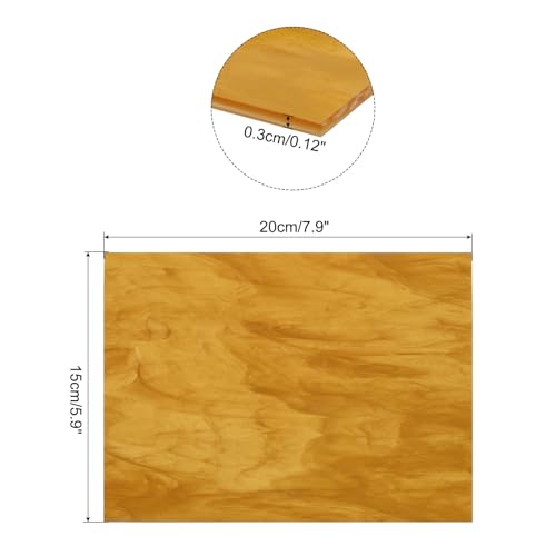 MECCANIXITY Stained Glass Sheet Mosaic Tile 7.9 Inch x 5.9 Inch Brown Stained Glass Sheets for Crafts DIY Art Project - color: Brown