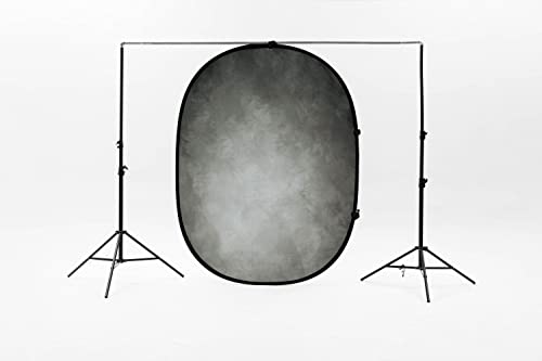 Kate Collapsible Backdrop Pop Up Photo Backdrops Grey Portable Background for Portrait Photography, for Video, for Live Stream, 5x6.5ft - color: CB09