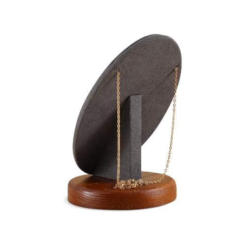 Necklace Holder, Jewelry Stand,Wooden Earring Organizer,Premium Necklace Display,Luxury Earring Display,Beige Small Jewelry Organizer Stand - color: 05-Beige Necklace Stand