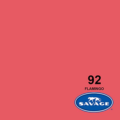Savage Seamless Paper Photography Backdrop - Color #92 Flamingo, Size 26 Inches Wide x 36 Feet Long, Backdrop for Tabletop Product Photography and Crafting - Made in USA - size: 26 in x 36 ft