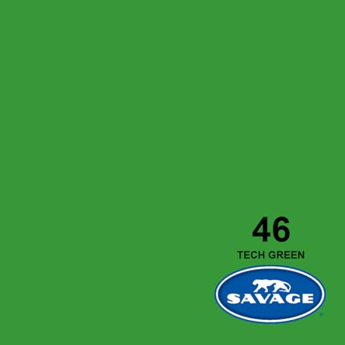Savage Seamless Paper Photography Backdrop - Color #46 Tech Green, Size 26 Inches Wide x 36 Feet Long, Backdrop for Tabletop Product Photography and Crafting - Made in USA - color: Tech Green, size: 26 in x 36 ft