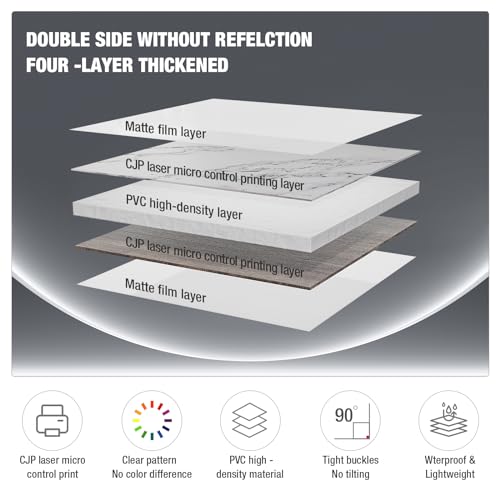 BEIYANG 4PCS 16x16 Inch Backdrop Boards and 1PCS 15x19 Inch Window Shadow Pane, Perfect Backdrop Kit for Small Product Such as Food Drink Make-up Flower, Durable Waterproof - color: 4 Patterns + Shadow Pane 16x16