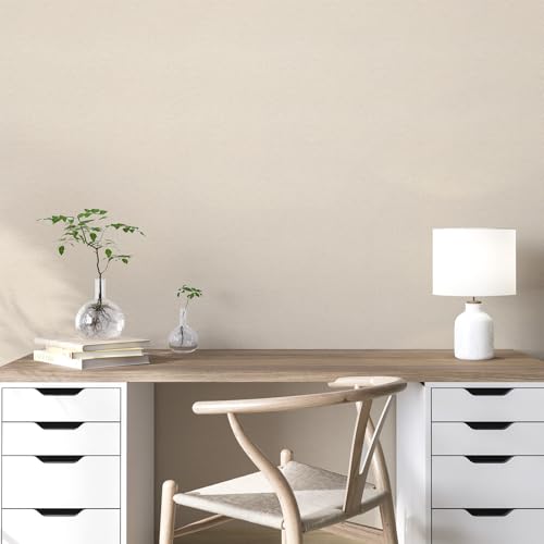 Peel and Stick Grasscloth Wallpaper Texture Khaki Beige Faux Linen Contact Paper Self Adhesive Removable Vinyl Wall Paper for Bedroom Cabinets Shelf Liners Waterproof Easy Clean 17.3 x 120 Inch - color: Khaki, size: 17.3" x 120"