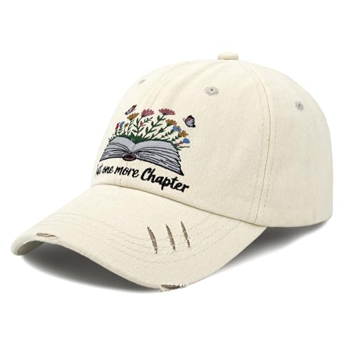 INVULNERABLE Funny Trucker Hat Embroidered Hat Baseball Cap Hats Men Funny Hats Women - color: Just One More Chapter