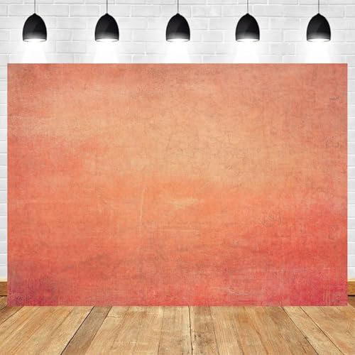 5x3ft Vintage Terracotta Orange Backdrop Distressed Textured Photography Background for Boho Wedding Bridal Shower Baby Shower Birthday Party Portrait Photoshoot Studio Decorations - color: color 12, size: 5x3ft