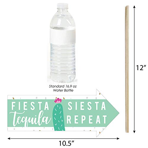 Big Dot of Happiness Funny Final Fiesta - Last Fiesta Bachelorette Party Photo Booth Props Kit - 10 Piece - color: Fiesta