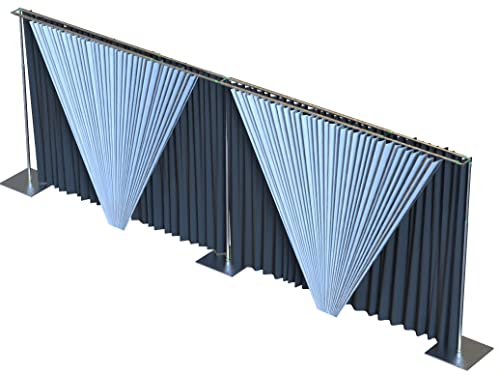 Adjustable Heavy Duty Portable Pipe and Drape Backdrop Kit 10FT x 20FT Double Crossbar Easy Set Up for Wedding&Party&Photography&Baby Show&Display (No Drape),But Not for Flower Walls/TVs/Heavy Items - size: 10FT x 20FT & Double Crossbar & No Drape