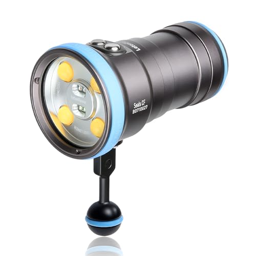 Seal CF 6000 Lumen Dive Light for Underwater Photography, 100m Underwater Video Light 96 CRI with 120 Degree Wide Beam Angle Scuba Flashlight for Professional Dive Photography Fill Light - size: Seal CF