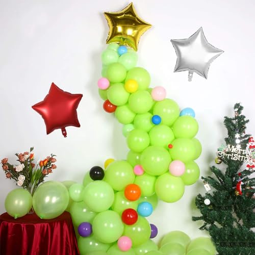 Lime Green Balloons - 12 inch 100pcs Latex - Round Light Green Birthday Balloons with 2 Ribbons for Birthday, St Patricks, Dinosaur, Jungle Party Decorations - color: Lime Green, size: 12 Inch 100PCS