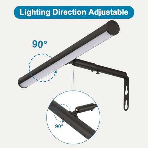LED Picture Lights for Paintings Plug in, 14 Inch 4W Adjustable Art Light Gallery Wall Light for Display Art Work, Oil Rubbed Bronze Finish, CRI90+, 3000K Warm White, ETL Listed - color: Oil-Rubbed Bronze, size: 14 inch