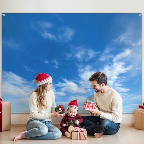 5x7ft Photography Backdrop Summer Blue Sky White Cloud White Beautiful Clear Cloudy Sunlight Calm Photo Backdrop Photography Background for Photoshoot Portrait Video Party Photo Studio Prop Booth - color: Color6