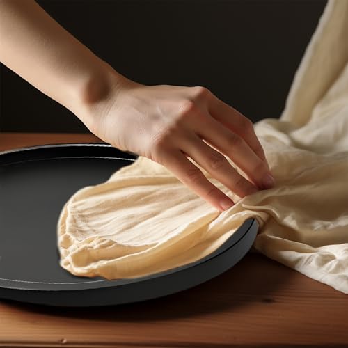 14" Black Bamboo Lazy Susan Organizer Kitchen Turntable for Cabinet Pantry Table Organization - color: Black Bamboo, size: 14"