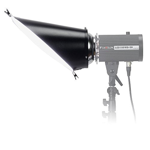 Fotodiox Background Reflector for Balcar, Paul C Buff (AlienBees, Einstein, etc.) Lights w/Diffusion Sheet
