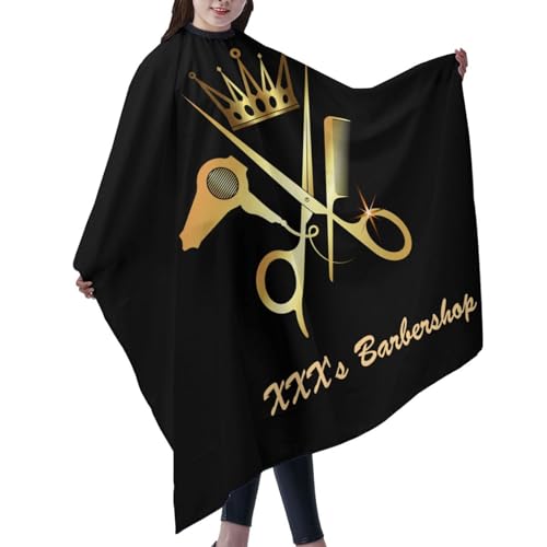 Custom Barber Cape, Personalized Haircut Salon Cape for Men - color: S-barber5