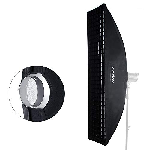 Godox 12"x47" / 30x120cm Softbox Honeycomb Grid Strip Soft Box Bowens Mount for Photo Studio Flash (FW 30x120(2PCS)) - color: FW 30x120(2PCS)