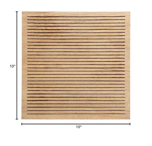 Pearhead Wooden Letter Board, 10 x 10 Inch Wood Message Board with Letters and Numbers for Baby Milestone Photos, Announcement Photo, Office and Home Décor - color: Natural Wood Letterboard