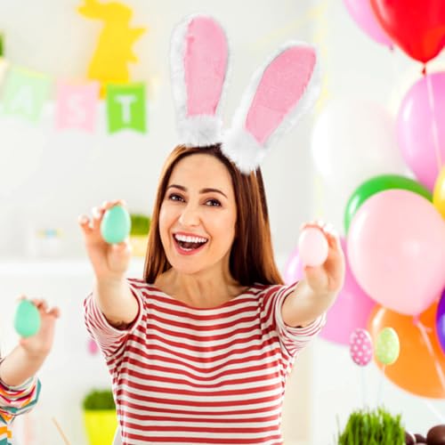 Plush Bunny Ears Headband for Easter Accessory for Girls Cute Cosplay Prop for Parties and Festivals for Easter Celebrations