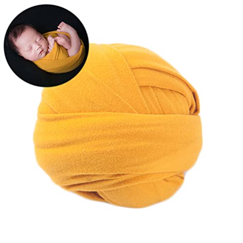 Zeroest Newborn Photography Outfits Props Stretch Wrap for Baby Boys Girls Photoshoot Posing Blanket (Ginger) - color: Ginger