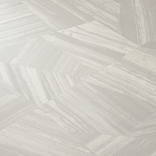 Mohawk Elite Broken Grey Marble 8'6" W x 6' L Cut Sheet Vinyl Roll - color: Broken Grey Marble, size: 8'6" W x 6' L