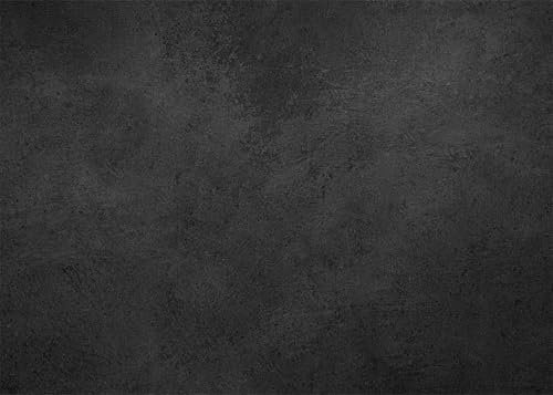 BELECO 6x6ft Fabric Solid Black Wall Backdrop Rough Stone Concrete Texture Black Wall Background for Party Decorations Banner Photoshoot Props - size: 6x6FT