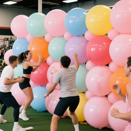 32 Pack Pastel Balloons 36 inch Multicolor Macaron Balloon for Day Girls Birthday Baby Shower Easter Party Decoration - color: Multi Color Pastel, size: 36 inch