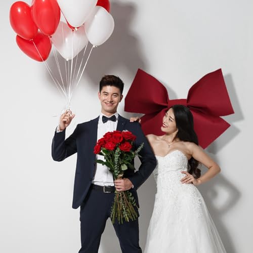 Decoration Big Bow Shop Display Wedding Arch Decor Birthday Party Prop Festivity Occasion DIY Red Parts S C