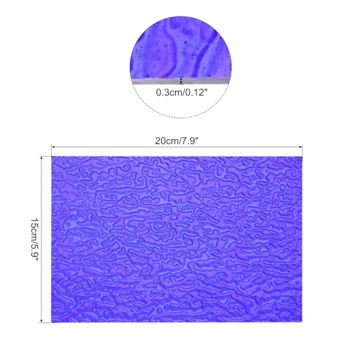 MECCANIXITY Stained Glass Sheet Mosaic Tile 7.9 Inch x 5.9 Inch Bright Blue Stained Glass Sheets for Crafts DIY, Art Project - color: Bright Blue