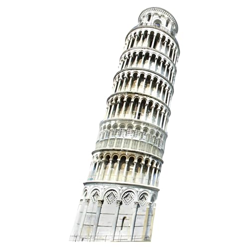 70.8" Tower of Pisa Cardboard Cutout Tower of Pisa Stand Up Cutout Life-Size Italy Photo Booth Prop Backdrop Sign Italian Landmark for Italy Theme Birthday Party Cultural Educational Display - color: Tower of Pisa