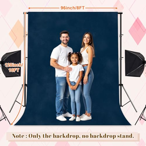 Photography Backdrops Navy Blue Ink Watercolor Stains Seamless Paper Photo Backdrop Photography Background for Portrait Photo Party Decor Video Studio Props Photoshoot 8x10FT - color: Multi4