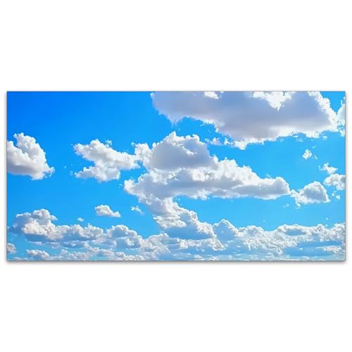 Fluorescent Light Covers for Classroom Ceiling Lights – 2x4ft Backlit Film for Fluorescent Fixtures, Reduce Glare and Eye Strain, Easy to Install – School, Office, Sensory -Clouds - color: Clouds(3)