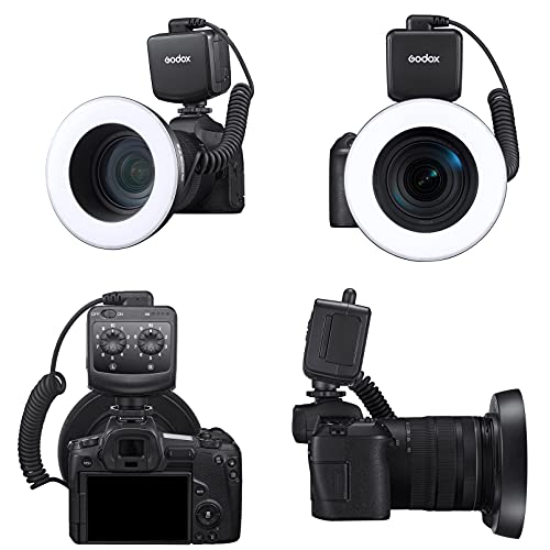 Godox Ring 72 Macro LED Ring Light with 8 Lens Adapter Rings for Canon Nikon Pentax Olympus DSLR Cameras