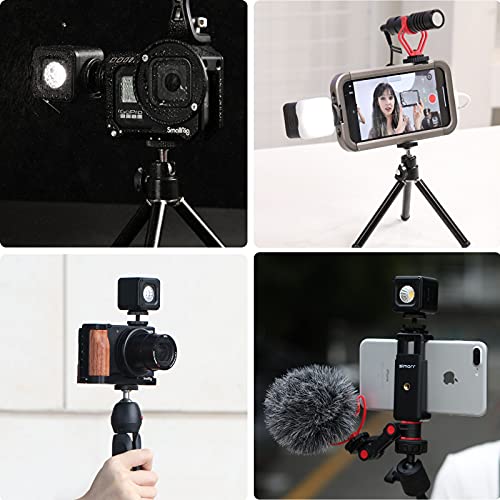 SmallRig RM01 Mini LED Video Light (3 Pack), Waterproof Portable Lighting Kit with Gels, Barndoor, Diffuser, Dimmable Fill Light 5600K CRI95, Lume Cube Camera Light for Stop Motion, Macro Photography - size: 3 Pack