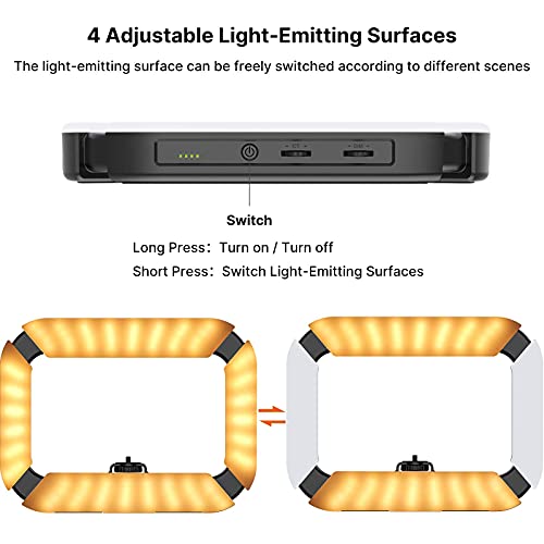 Smartphone Video Rig ULANZI U200 Camera Video Rig Phone Video Stabilizer LED Ring Light Selfie Light for Smartphone, Action Camera, YouTube, Vlogging, Filmmaking, Makeup
