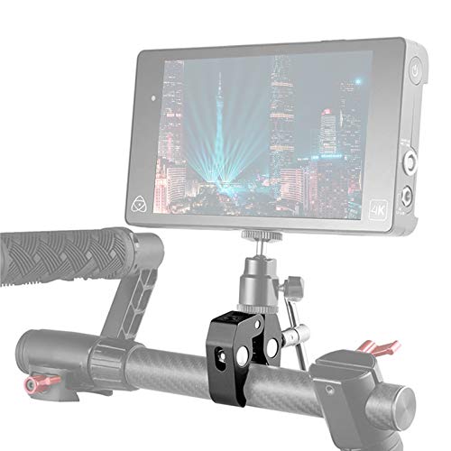 4Pack Super Clamp with 1/4 and 3/8 Thread for Photography,Camera Monitor, Plate Glass,LED Light, Umbrellas,Hooks, Shelves, Cross Bars,Photo Accessories
