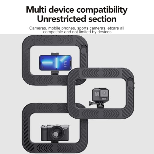 Phone Ring Light with 80" Tall Tripod Stand Built-in 8000mAh Battery Handheld Smartphone Photo Selfie Video Rig Lights 2700K-6500K for Tiktok, YouTube, Video Recording, Filmmaking, Vloging