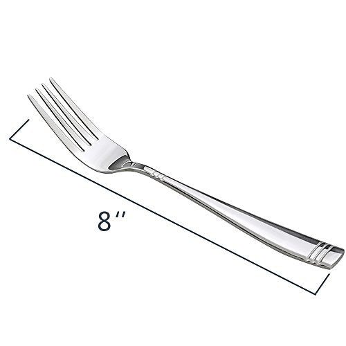 Obstnny Stainless Steel Dinner Fork, 8-Inch, Set of 12 - size: 12-piece dinner forks