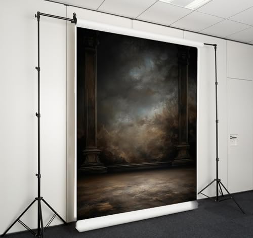 8x10ftDark Vintage Photography Backdrops Portrait Photo Backdrop Wedding Bridal Show Birthday Background for Studio Props - color: LM-06101, size: 8x10ft