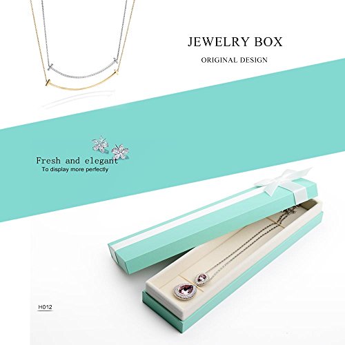 Oirlv Necklace Bracelet Pendant Gift Box With Pure White Bow Ribbons Jewelry Gift Case for Birthday,Anniversary,Engagement,Proposal - size: Bracelet/Necklace/Long chain Box