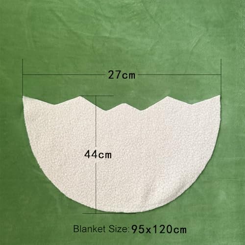 Zeroest Easter Newborn Photography Blanket with Pocket - Newborn Photoshoot Props - Boys & Girls Posing Stretch Fabric Beanbag Cover with Wavy Eggshell Pocket 47.2" x 37.4" (Green)