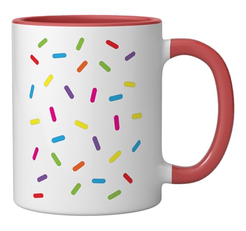 Ice cream Sprinkles Shirt Halloween Costume Easy Ceramic Mug, Red/White - color: Red/White