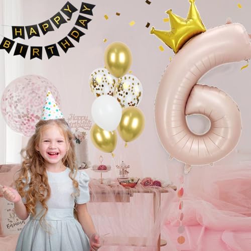Giant Pale Pink 8 Number Crown Balloons 40 Inch Light Pink 8 Mylar Helium Large Crown Digital Balloon Baby Pink Birthday Numbers Balloons 8th Birthday Kids Theme Party Decoration Supplies - color: Crown Pale Pink 8