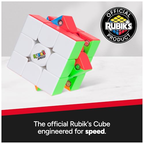 Rubik’s Cube, 3x3 Magnetic Speed Cube for Super Fast Solves, Twisting Fidget Toy, Challenging Brain Teaser & Sensory Puzzle for Adults, Teens, & Kids, for Ages 8 & Up - color: Rubiks 3x3 Speed Cube