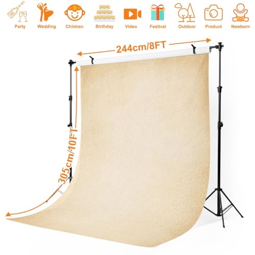 Photography Backdrop Photography Background yellowed Paper Texture Weathered Manuscript as for Photoshoot Portrait Photo Studio Video Prop Birthday Party Booth Decoration 10x8ft - color: Color3